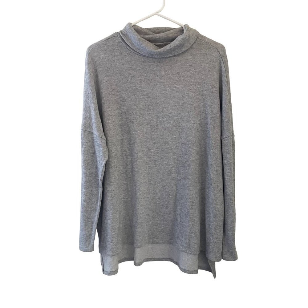 Lucky Brand gray sweater comfortable casual athleisure delicate women's top